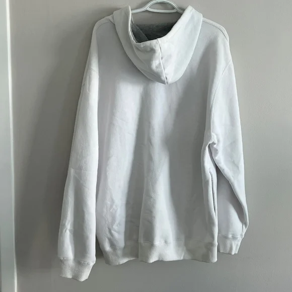 Adidas Men's White Zip-Up Sweater - Picture 2 of 4